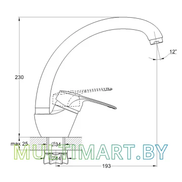 Смеситель Econoce EC0470 картинка 2